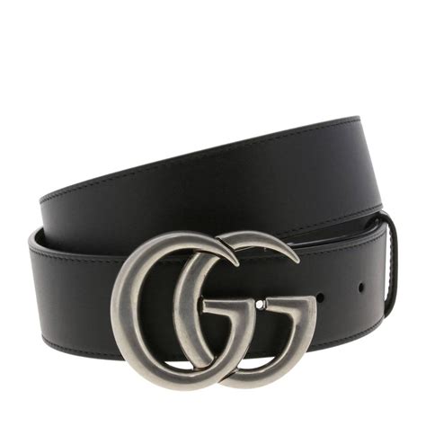 cintura gucci in pelle con logo|cintura Gucci sottile.